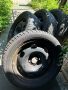 Продавам зимни гуми с железни джанти 215/55/16