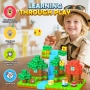 150 бр. магнитни блокчета - играчки за деца, 3+ години, STEM, снимка 4