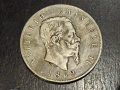 Италия 5 лири 1869 СРЕБРО, снимка 1