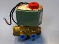 3-пътен ел. магнитен клапан ASCO 8345A2 solenoid valve 16Bar 110VAC G1/4, снимка 1