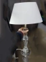 ПРОМО! Немски Настолни нощни кристална лампа с абажур от текстил и керамична със стъкло, снимка 9