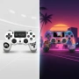 Безжичен джойстик за PS4 с тъчпад, вибрация и LED осветление – FC25 / GTA дизайн, снимка 8