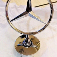 Емблема мерник за Mercedes Benz Silver , снимка 3 - Аксесоари и консумативи - 45059243