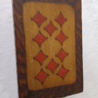 Стара дървена пирографирана кутия, снимка 5 - Други ценни предмети - 45657170
