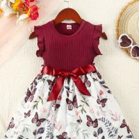 Страхотна лятна рокличка в цвят бордо, снимка 1 - Детски рокли и поли - 45651017