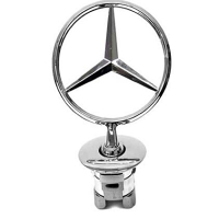 Емблема мерник за Mercedes / Мерцедес Silver, снимка 2 - Аксесоари и консумативи - 45059208