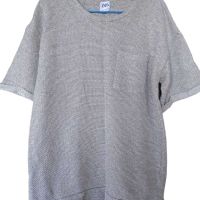 Мъжка плътна тениска с подгъв на ръкавите и джоб Zara, Бежова, XL, снимка 1 - Тениски - 45530006