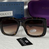 GUCCI GG0141 с лого дамски слънчеви очила УВ 400 правоъгълни квадратни , снимка 6 - Слънчеви и диоптрични очила - 45163882