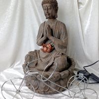 Стар фонтан, шадраван Буда, лотус, работещ, снимка 3 - Други стоки за дома - 45687054