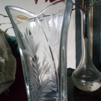 Кристална ваза Арт Деко , снимка 4 - Вази - 44957989