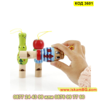 Детска дървена свирка в 3 различни модела - КОД 3601, снимка 5 - Музикални играчки - 45055093