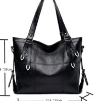 Дамска ежедневна голяма чанта в черно или бордо, снимка 4 - Чанти - 45490031