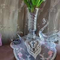 Кристална ваза, снимка 3 - Вази - 45464492