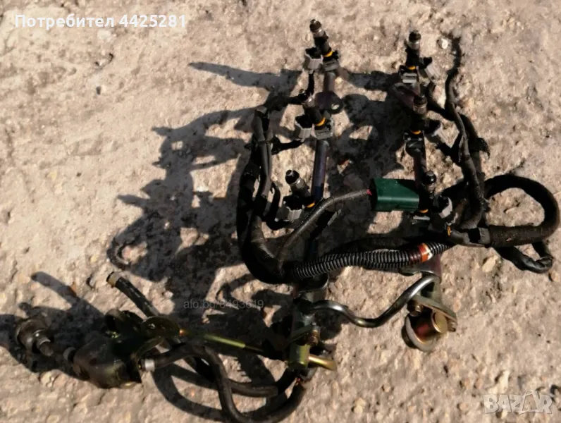 Рейл с инжектори / дюзи и инсталация Infiniti Fx35, 2002-2008 година., снимка 1