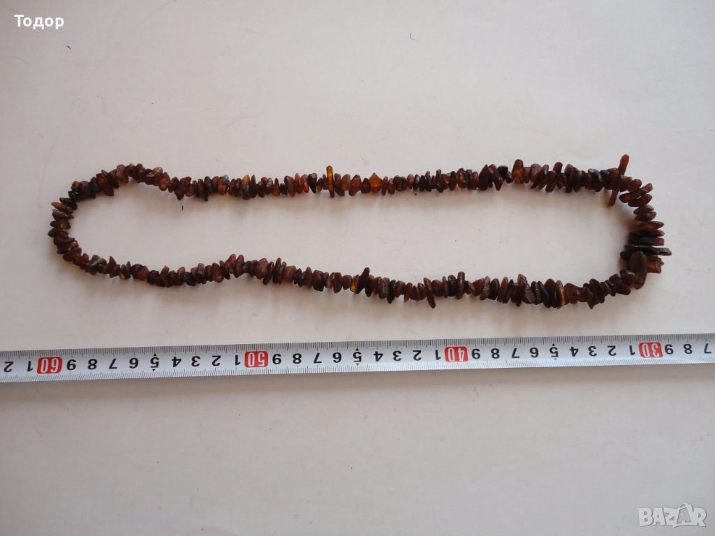 Колие гердан от кехлибар 11, снимка 1