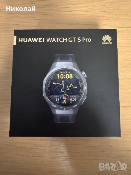 Huawei watch gt5 pro. ЗАПЕЧАТАН от 13.01.25г. Yettel., снимка 1