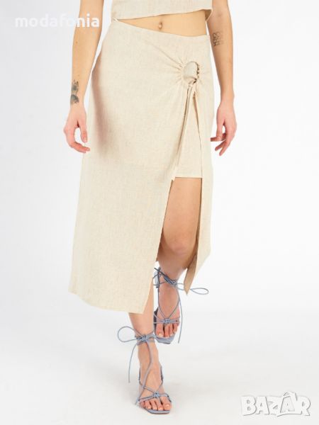 Дамска ленена пола, снимка 1