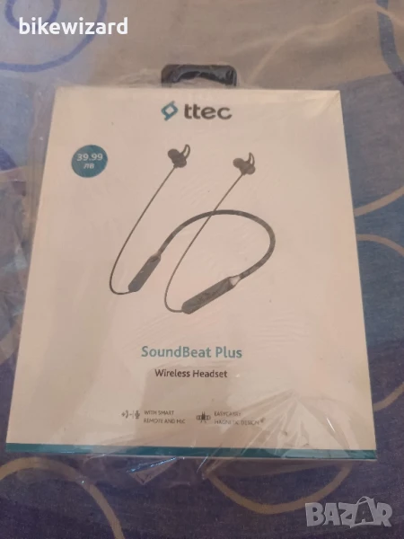 Безжични слушалки Ttec Soundbeat Plus Black НОВИ, снимка 1