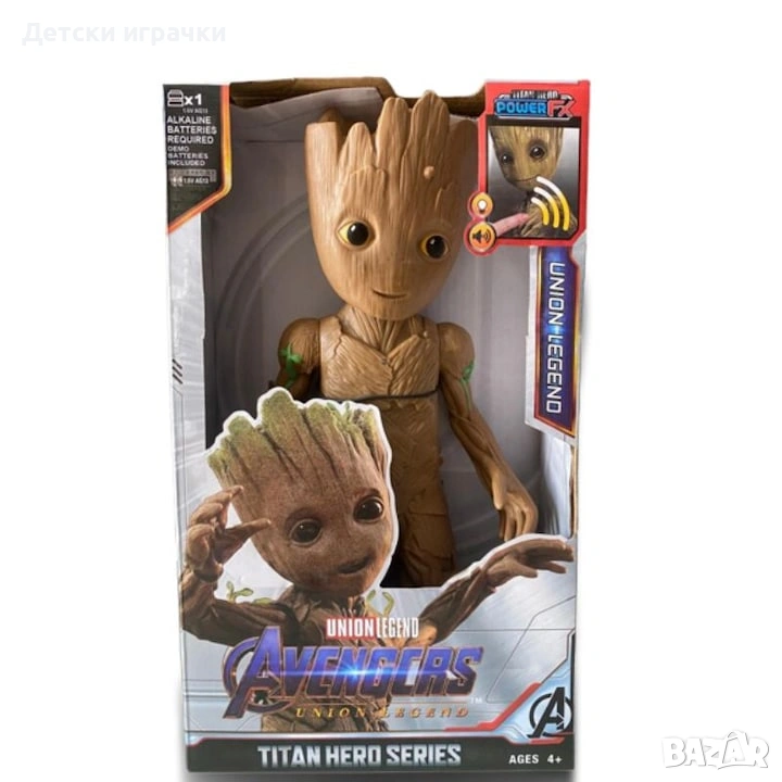 Фигурка Groot, Titan Hero, 30 см, кафява, снимка 1