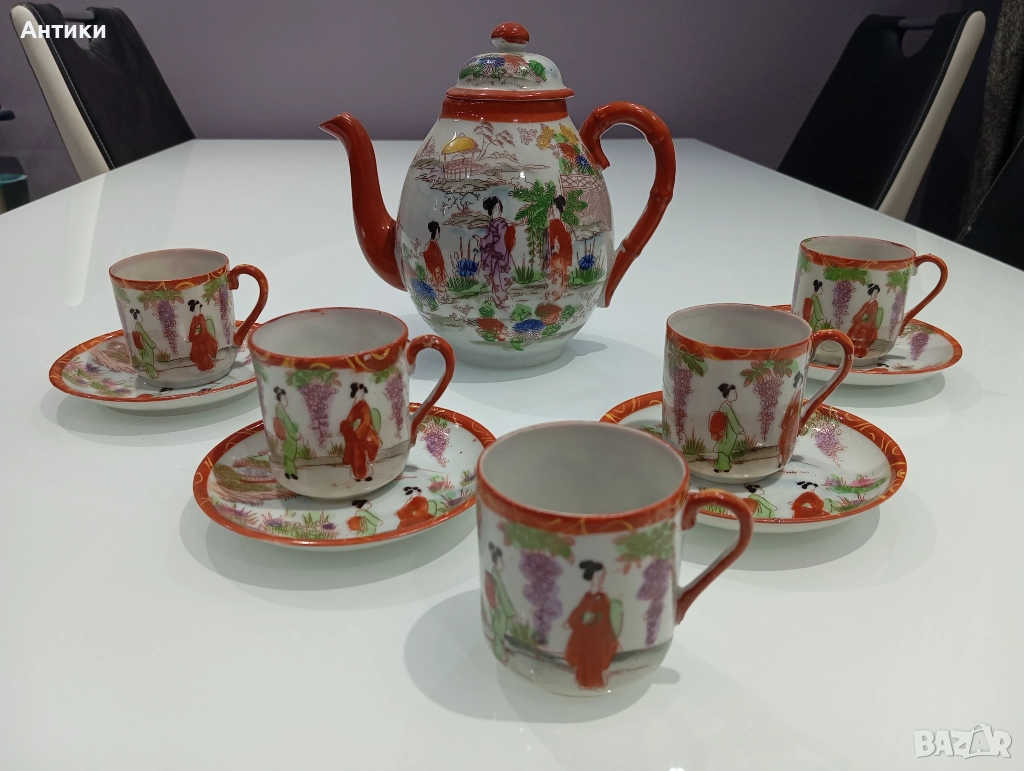 Порцеланов китайски стар сервиз , снимка 1