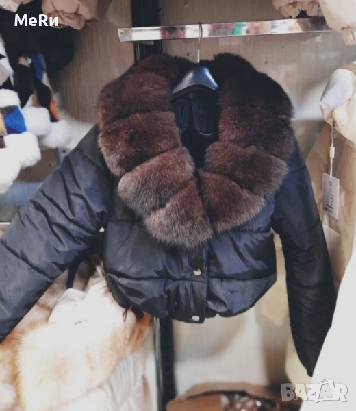 Хит бомбер с естествен косъм лисица , снимка 1