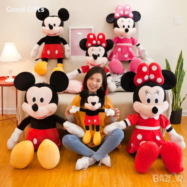 Голяма плюшена играчка Мики Маус / Мини Маус, от 15см до 110см Mickey Mouse играчка, снимка 1