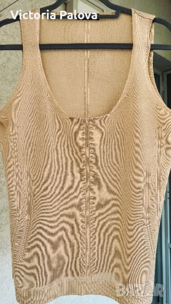 HAUTE COUTURE  модна къща LOEWE лукс копринен топ, снимка 1