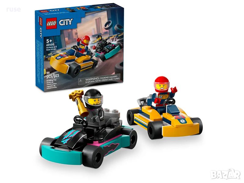 НОВИ! LEGO® City 60400 Бъгита и състезатели, снимка 1
