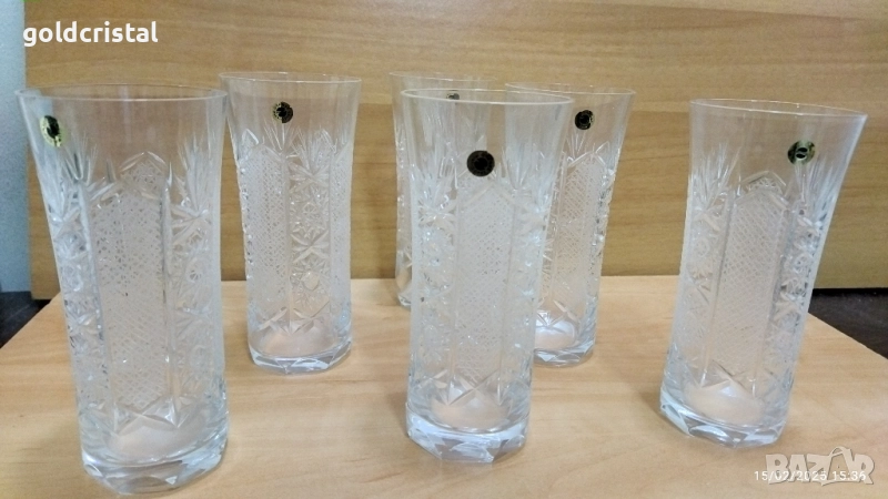 кристални чаши Зорница лукс , снимка 1