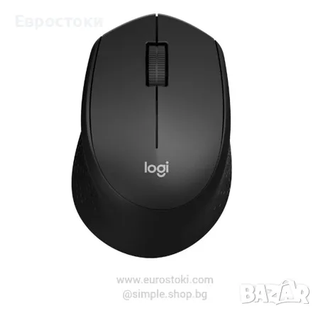 Безжична мишка Logitech M330 Silent, 2,4 GHz USB приемник, оптично проследяване, цвят: черно, снимка 1