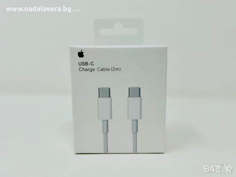  Кабел Зарядно Адаптер за Apple iPhone iPad MacBook Usb C to Usb C 100W, снимка 1