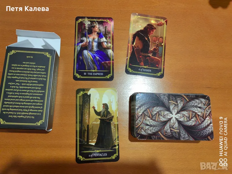 Комплект карти The grail of forgotten tales tarot и Gilded tarot, снимка 1