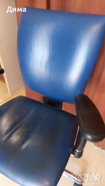 2 бр. офис столове - син цвят, снимка 1