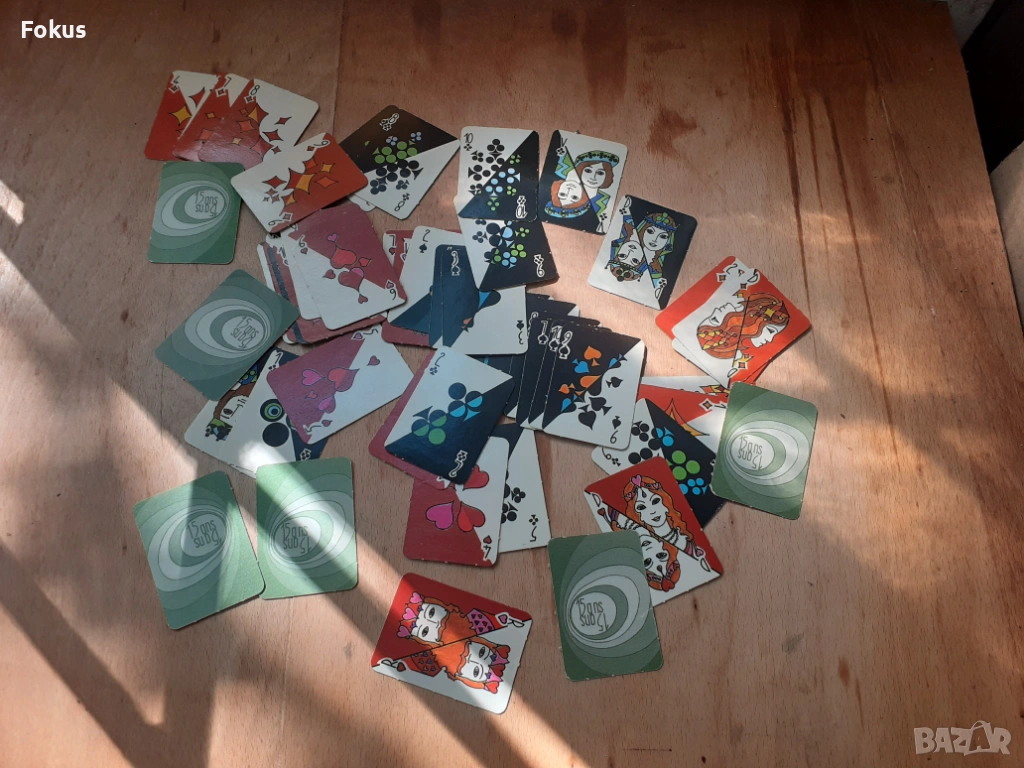 Стари мини колекционерски карти за игра, снимка 1