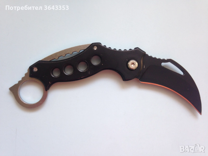 Сгъваем нож Карамбит, снимка 1