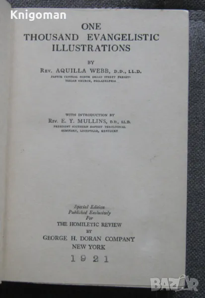 One Thousand Evangelistic Illustrations 1921 , снимка 1