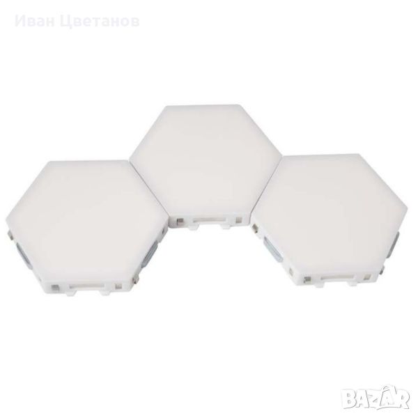 Комплект от 3 броя Модулен TOUCH LED панел тип „Honeycomb", снимка 1