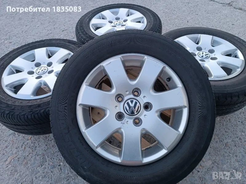 Лети джанти 16ки 5х120 VW Transporter T5/T6 + летни гуми 215/65/16 C, снимка 1