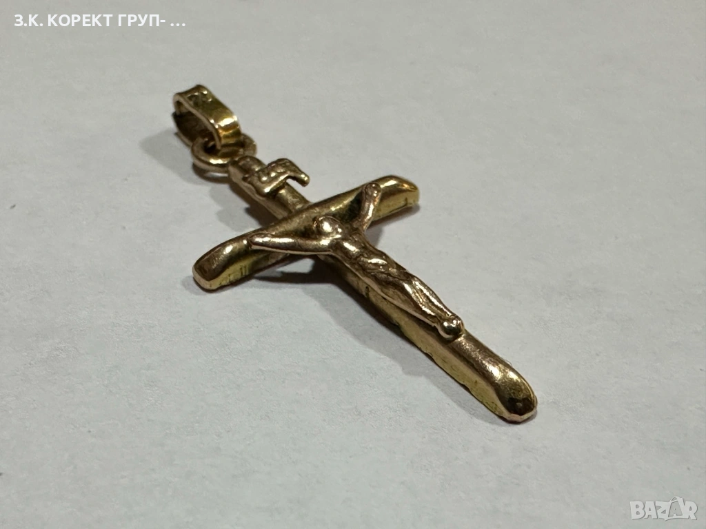 Златен кръст 14к, 1,16гр, снимка 1