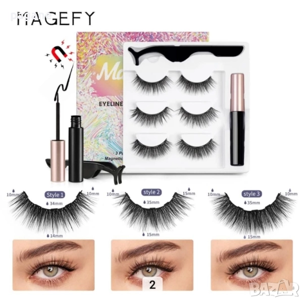 Магнитни мигли с магнитна очна линия , снимка 1