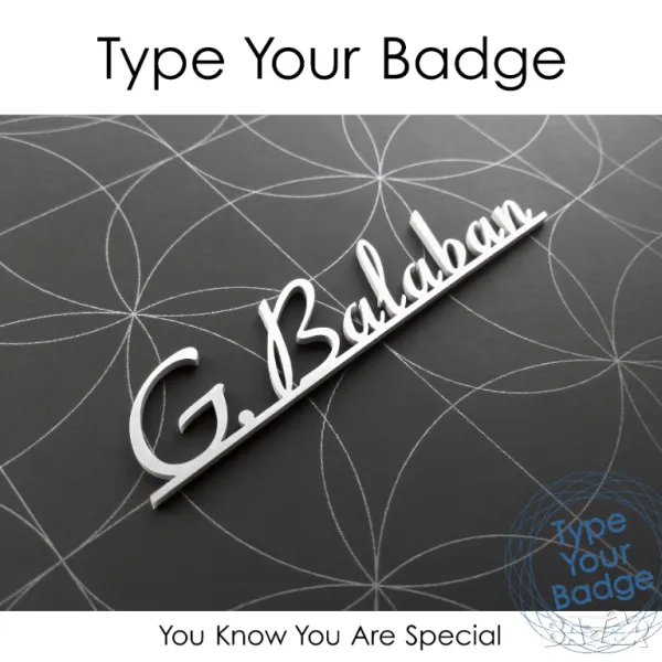 Метални надписи за акордеони с името на музиканта, снимка 1