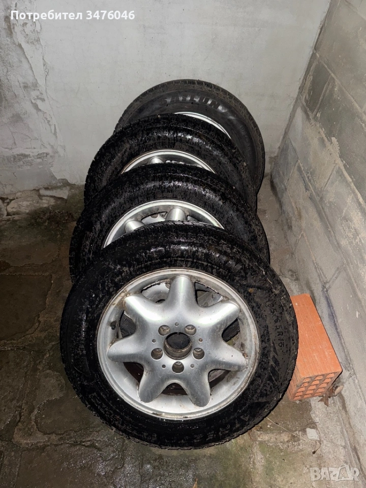 Джанти за мерцедес mercedes 5x112 15цола без гуми, снимка 1