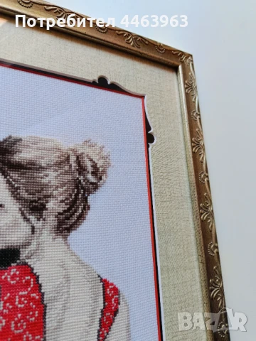 гоблен ,,Флирт ", 30/30 см, снимка 13 - Гоблени - 50851784