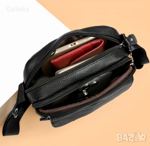 Мъжка елегантна и функционална дисплей чантичка /Премиум естествена кожа!, снимка 10 - Чанти - 53938347