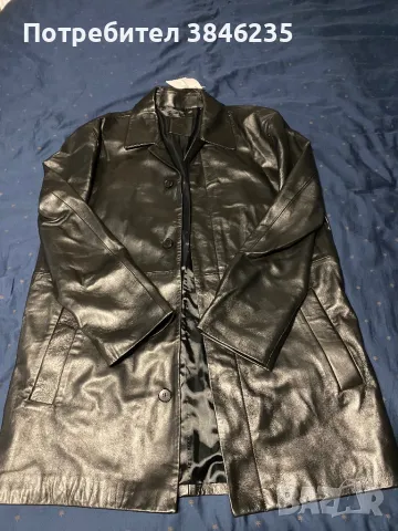 Calvin Klein leather coat, снимка 7 - Якета - 47076674