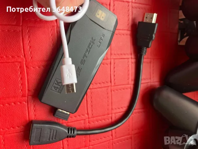 Комплект игрова конзола с два безжични джойстика - 2.4 HDMI Gamepad, снимка 5 - Други игри и конзоли - 48721297