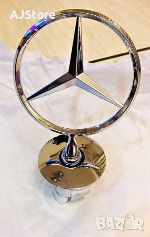 Емблема мерник за Mercedes Benz Silver , снимка 3 - Аксесоари и консумативи - 45059243