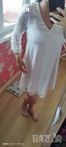 Бяла рокля , снимка 2 - Рокли - 45874605