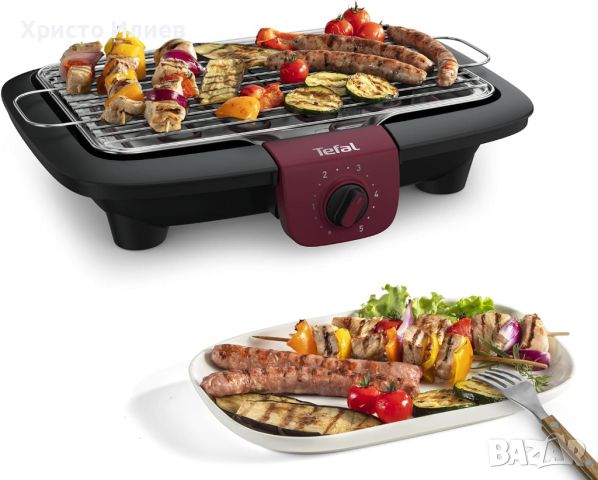 Електрическа Грил скара Тефал Tefal BG90E5 Easy grill 2300 W, снимка 5 - Скари - 45873349