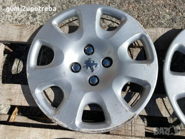 15 цола Тасове Peugeot 207 308 Оригинал, снимка 4 - Аксесоари и консумативи - 49416590